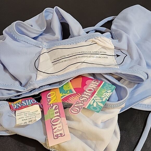 BRAND NEW ON-SHORE 2-PIECE SILKY MATERIALS WOMEN"S BIKINI SWIMSUITS - Picture 13 of 13